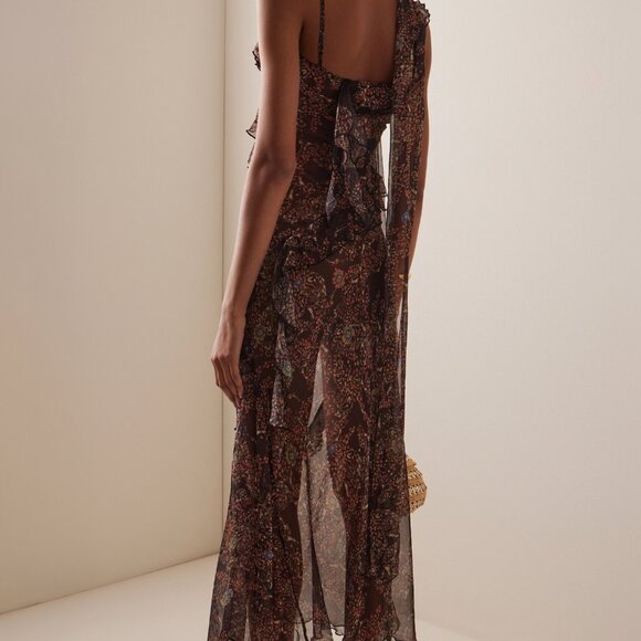 SIEDRÉS Monica Printed Chiffon Maxi Dress - Picture 2 of 5